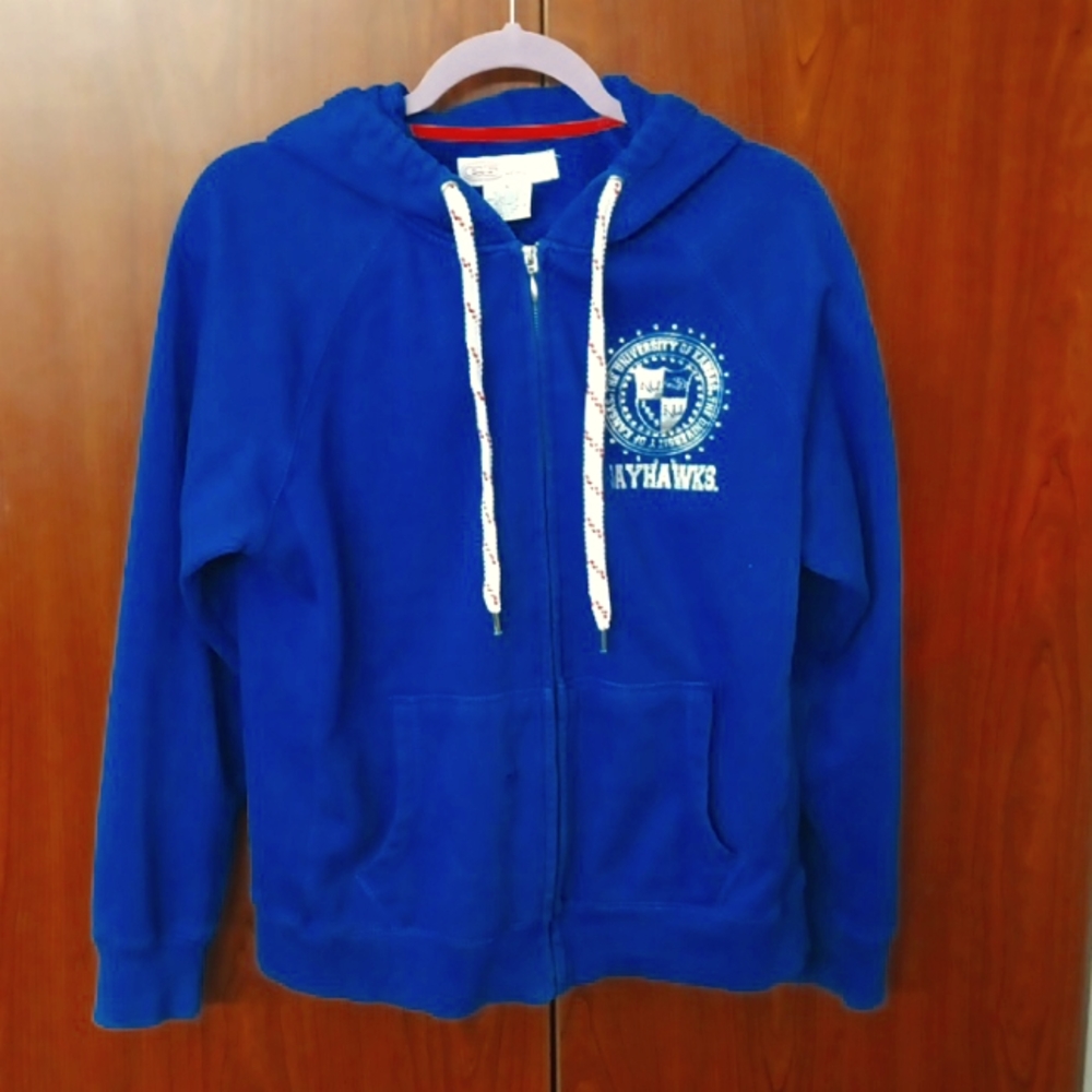 Kansas University Jayhawk Zip Up Hoodie